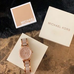 Micheal kors watch women rose gold with gift